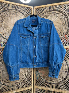 Vintage Calvin Klein Medium Wash Blue Denim Jacket Size X-Large XL