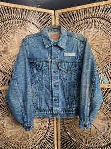 Vintage Levi 70506 [Levis 70506-0216] Medium Wash Denim Jacket Size 40R