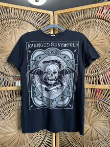 2011 Avenged Sevenfold Black T-Shirt Size Large