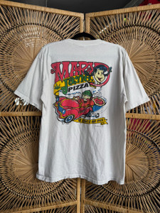 Vintage 90s 1994 Mary Jane Pizza Graphic White T-Shirt Size X-Large XL