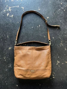 2013 Coach Park #F23293 British Tan Leather Hobo Convertible Shoulder Bag
