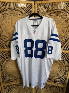 Vtg Reebok NFL Indianapolis Colts Marvin Harrison #88 White Jersey Size 56