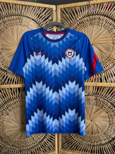 Nike Football Federation of Chile Blue Soccer Jersey Size Small