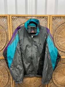 90s USA Olympics Colorblock Multicolor Full Zip Windbreaker Size Large 90s USA Olympics Colorblock Multicolor Full Zip Windbreaker Size Large