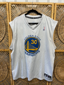 Adidas Golden State Warriors Steph Curry #30 NBA Basketball White Jersey Size XL Adidas Golden State Warriors Steph Curry #30 NBA Basketball White Jersey Size XL