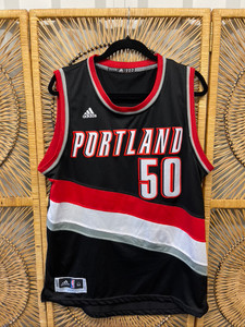 Adidas Portland Trail Blazers Caleb Swanigan #50 NBA Basketball Black Jersey Size Medium Adidas Portland Trail Blazers Caleb Swanigan #50 NBA Basketball Black Jersey Size Medium