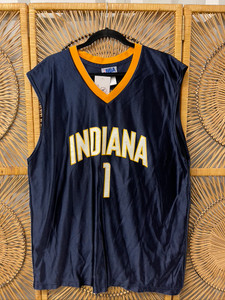 Y2K NBA Brand Indiana Pacers Stephen Jackson #1 Blue Basketball Jersey Size XL Y2K NBA Brand Indiana Pacers Stephen Jackson #1 Blue Basketball Jersey Size XL