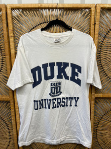 Y2K 2000s TCX Duke University True Blue Devils White T-Shirt Size Large Y2K 2000s TCX Duke University True Blue Devils White T-Shirt Size Large