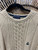 90s Gant Cable Knit Beige Cream Sweater Size XL