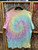 Vintage 90s 1995 Grateful Dead Liquid Blue Dancing Bear Tie Dye Spiral T-Shirt Size XL