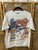 1999 NASCAR Mark Martin Jr. #6 Valvoline Racing All Over Print White T-Shirt Size Large