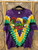 Y2K 2005 Liquid Blue Grateful Dead Mardi Gras Jester Bear Tie Dye T-Shirt Size XL