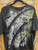 Y2K Japanese Tiger & Dragon Big Print Black Graphic T-Shirt Size 2XL
