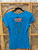 2012 Vans Warped Tour Womens Blue T-Shirt Size Large L
