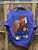 Vtg 90s Looney Tunes Double Sided Purple Crewneck Size Small