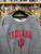 Y2K Ivysport Indiana University IU Gray Crewneck Sweatshirt Size Medium