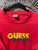Vtg 90s Guess Quality One Size Red Spellout T-Shirt Size One Size