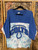 1996 NFL Indianapolis Colts Blue Tie Dye V Neck T-Shirt Size Medium