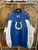 Y2K NFL Indianapolis Colts Blue Faux Leather Jacket Size XL