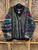 Vintage COOGI Multicolored Earth Tones V-Neck Knit Sweater Size X-Large
