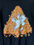 Vtg 90s Candy Corn Cat Black Halloween Crewneck Sweatshirt Size Large