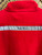 Vtg Nautica Competition Spellout 3M Back Stripe Logo Red 1/4 Zip Fleece Size XL