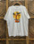 Vtg Scarecrow & Pumpkins White Halloween T-Shirt Size XL