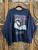 Vintage 80s 1989 Looney Tunes Sylvester "Thnow" Winter Purdue University Navy Crewneck Sweatshirt Size Large
