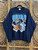 Vtg 80s 90s Georgetown Hoyas Double Sided Navy Crewneck Sweatshirt Size Large Tall