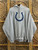 NFL Indianapolis Colts Football Blue Stitched Patch Hooded Sweatshirt Size 2XL XXL