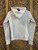 Y2K Abercrombie White Full Zip Hoodie Sweatshirt Size Women's Medium