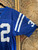 90s Y2K Puma NFL Indianapolis Colts Edgerrin James #32 Blue Stitched Jersey Size 46