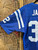 90s Y2K Puma NFL Indianapolis Colts Edgerrin James #32 Blue Stitched Jersey Size 46