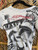 Vintage Y2K Ed Hardy AOP Women's Baby Tee Size Medium