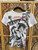 Vintage Y2K Ed Hardy AOP Women's Baby Tee Size Medium