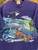 Vintage 90s 1998 Marine Life AOP Graphic Purple Nature T-Shirt Size Large