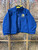 90s Indianapolis Pacers NBA Yellow & Blue Reversible Fleece Jacket Size Medium