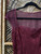 Vtg 90s Victoria's Secret Burgundy Red Mesh Sleeve Maxi Slit Dress Size Medium