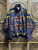 Vintage 80s 90s Classique Plaid Nautical Style Windbreaker Jacket Size Large