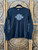 Vtg Harley Davidson Bejeweled Women's Long Sleeve Black Baby Tee Size Medium