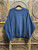 Vintage 90s Nike Grey Bar Mini Swoosh Navy Blue Crewneck Sweatshirt Size Large