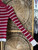 Y2K Tommy Hilfiger Ribbed Knit Turtle Neck Sweater Red Striped Women's Size Small