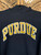 Vtg Y2K Purdue University Black Hoodie Sweatshirt Size XL