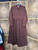 Vintage Fads Brown Corduroy Maxi Dress Women's Size 12