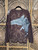 Vintage Y2K Anama Brown Rhinestone Eagle Long Sleeve T-shirt Size XL