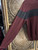 Y2K Yves Saint Laurent Maroon & Grey Knit Crewneck Sweater Size Medium