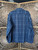 Vintage 90s Carhartt Blue Plaid Button Down Shirt Size Large