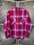 Vintage 80s 90s Saugatuck Red Pink Plaid Button Down Shirt Size Medium