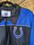 NFL Indianapolis Colts Blue & Black Full Zip Windbreaker Size Large