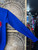 Vintage 60s 70s Coane Red "P" Cobalt Blue V-Neck Sweater Size 38